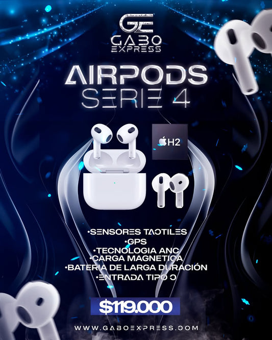 Airpods Serie 4 + 1 MES DE SPOTIFY GRATIS🚀✅