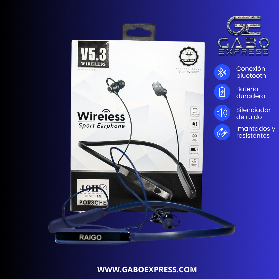 Audífonos inalámbricos de cuello imantados bto ✅⚡