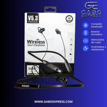 Audífonos inalámbricos de cuello imantados bto ✅⚡